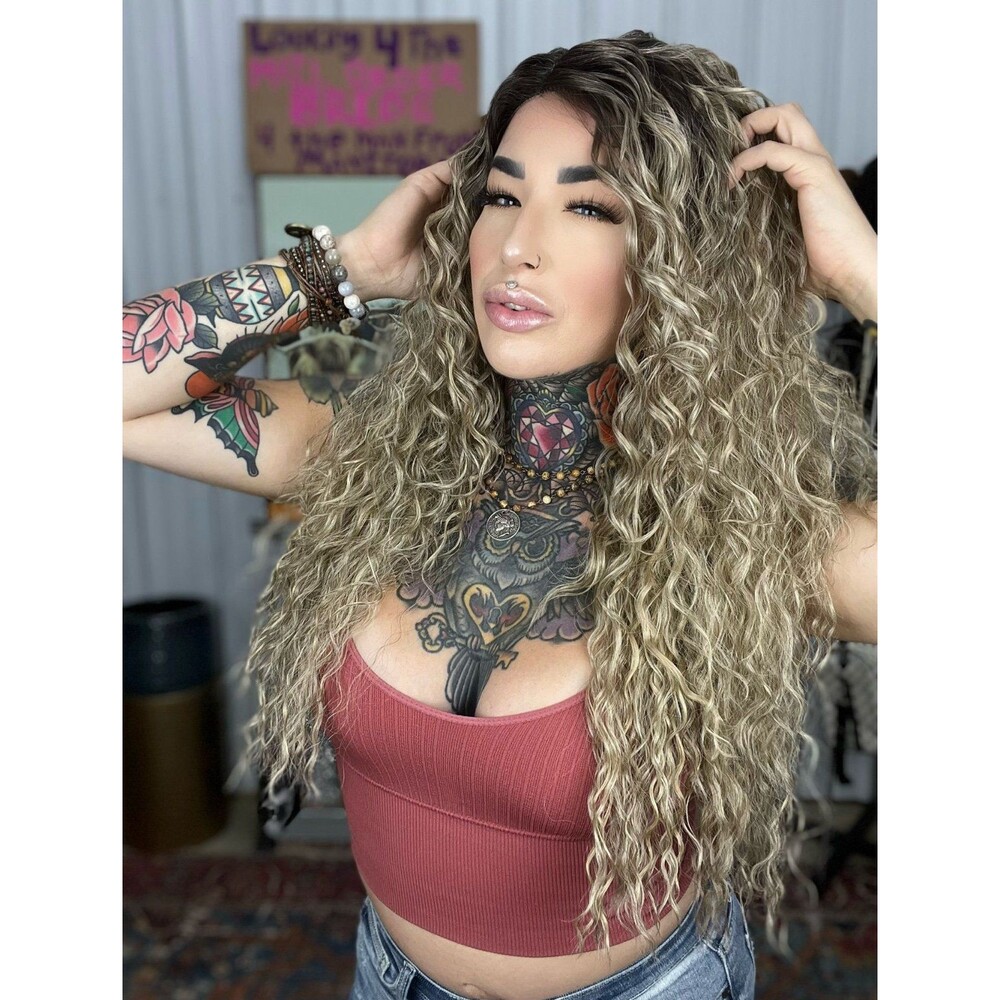 Rebel Gypsy” It was a cowboy” Human hair blend wig